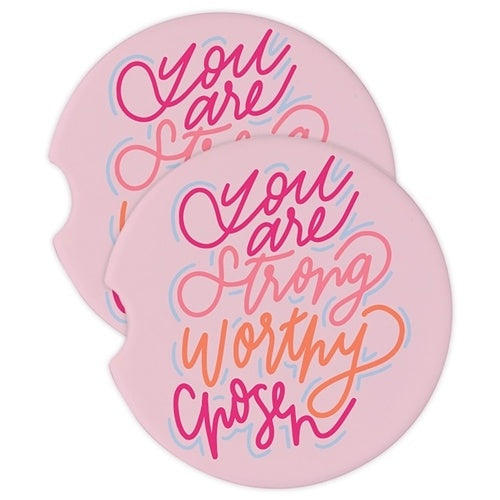 Mary Square 43133 Car Coaster Strong Worthy Chosen