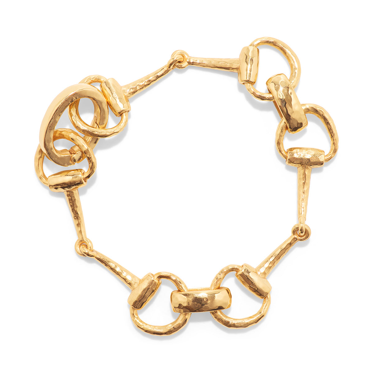 Juliska Capucine De Wulf ZHB01/710 Equestrian Snaffle Bit 8" Bracelet - Gold