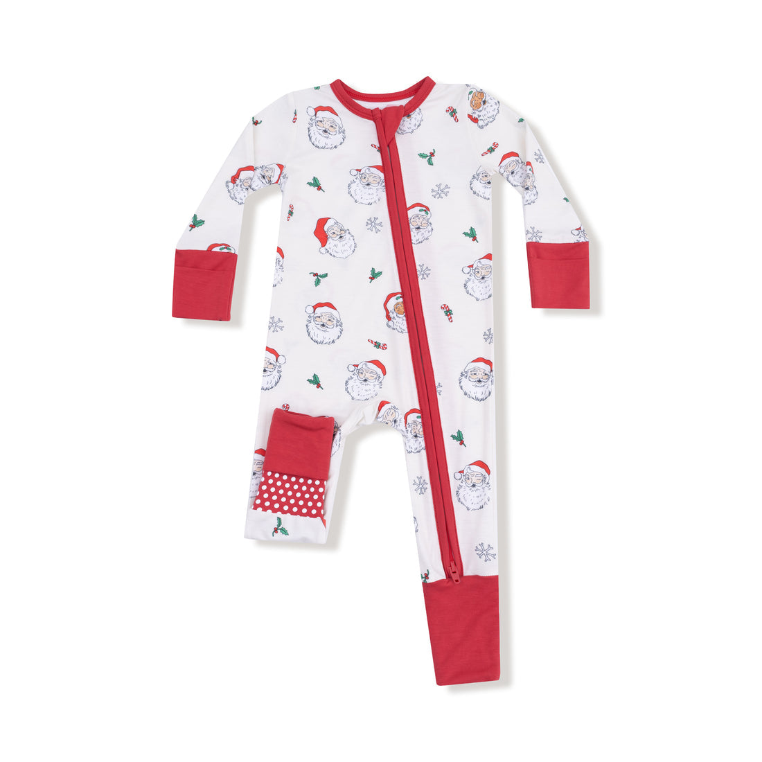 Angel Dear 126-F25-VSA1 Vintage Santas Zipper Romper