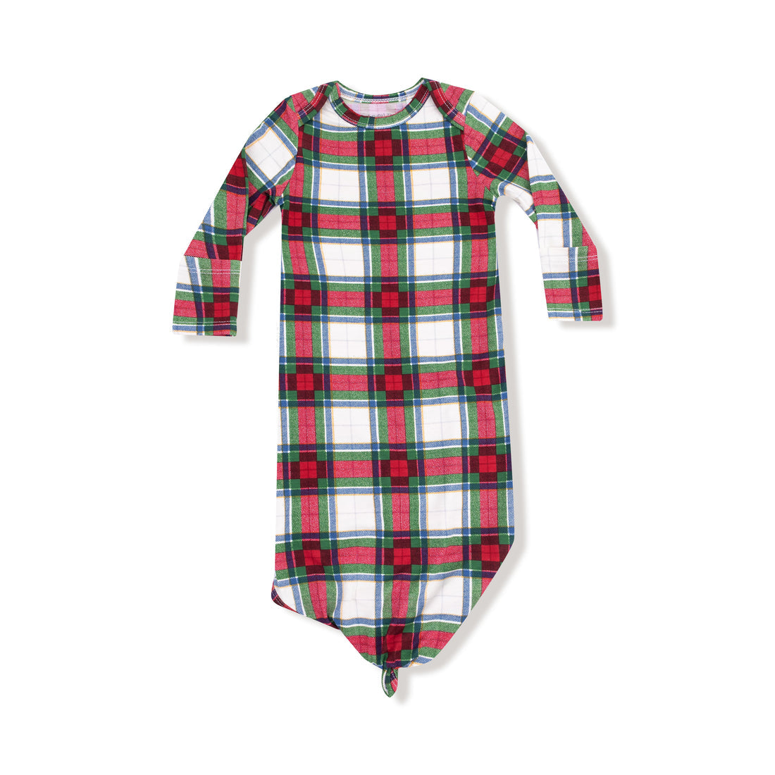 Angel Dear 127-F25-HPL1 Holiday Plaid - Knotted Gown 0-3M