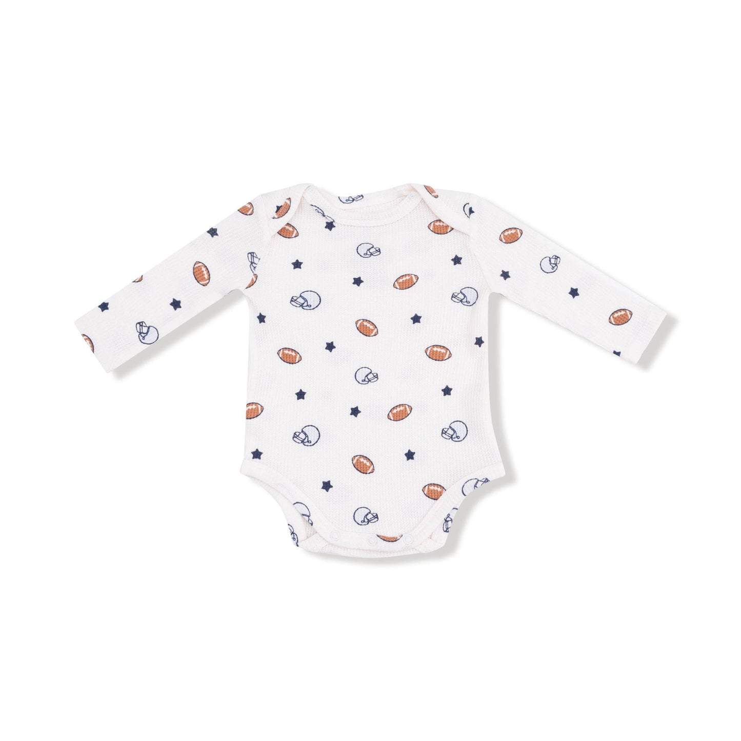 Angel Dear 147-F25-FAS Footballs and Stars Lap Shoulder Bodysuit