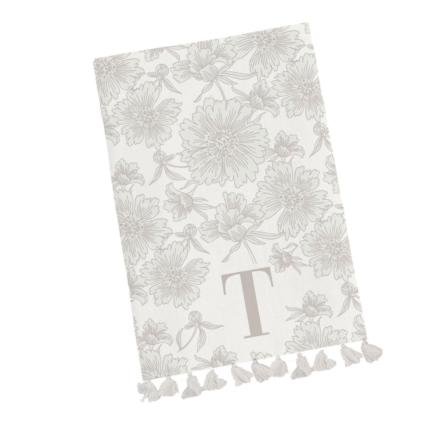 Mary Square Initial Tea Towel