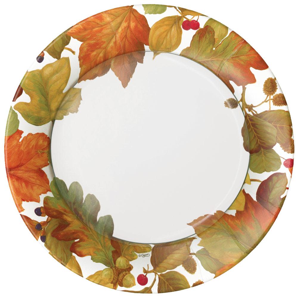 Caspari 16260DP Autumn Leaves Dinner Plates