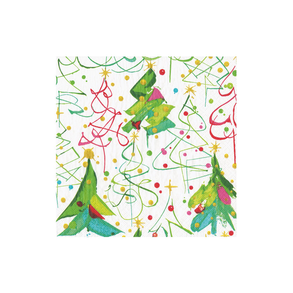 Caspari 17620C Pop Christmas Cocktail Napkin