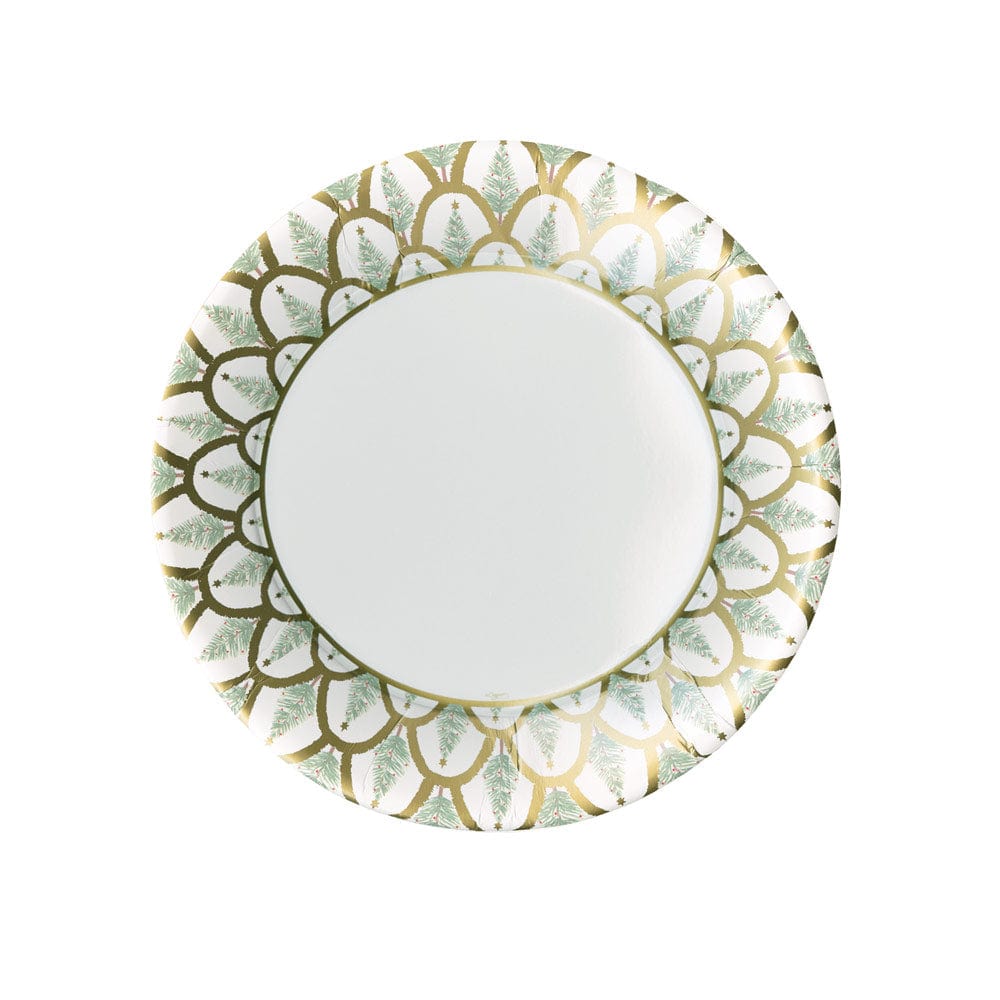 Caspari 17660 Deco Christmas Gold Plates