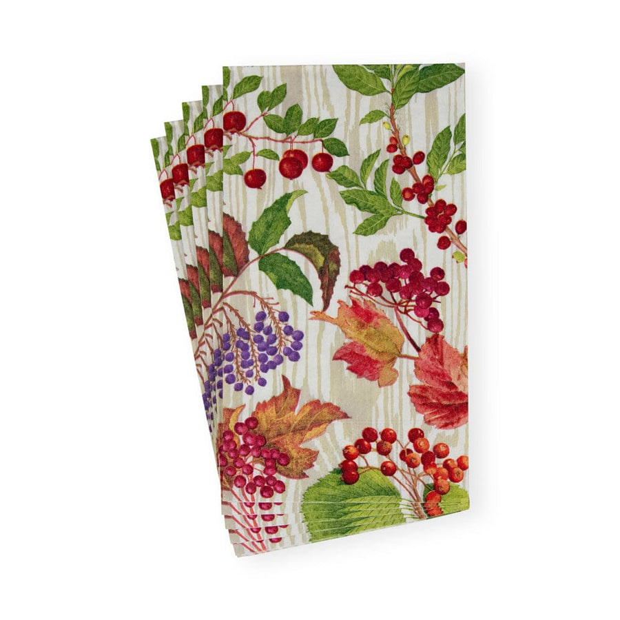 Caspari 17740 Berry Botanical Taupe Napkin