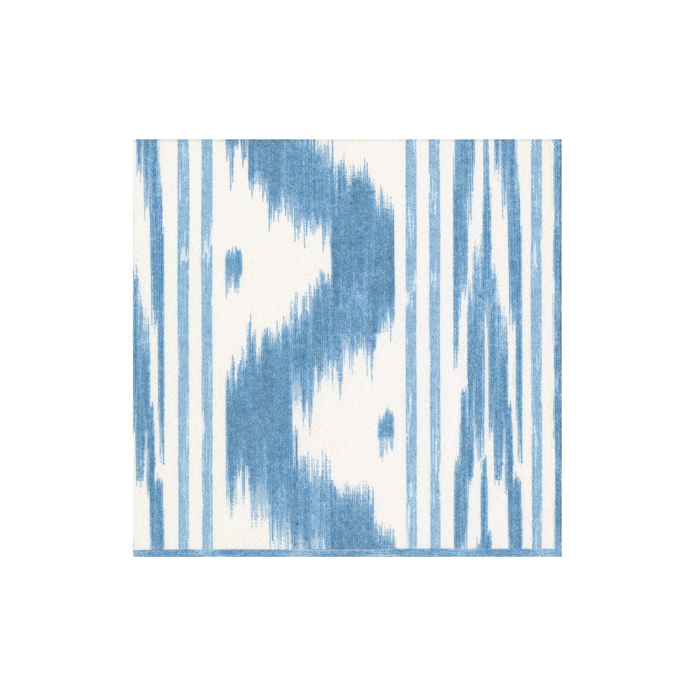 Caspari 18350 Toile De Nantes Blue-Paper Linen Napkins