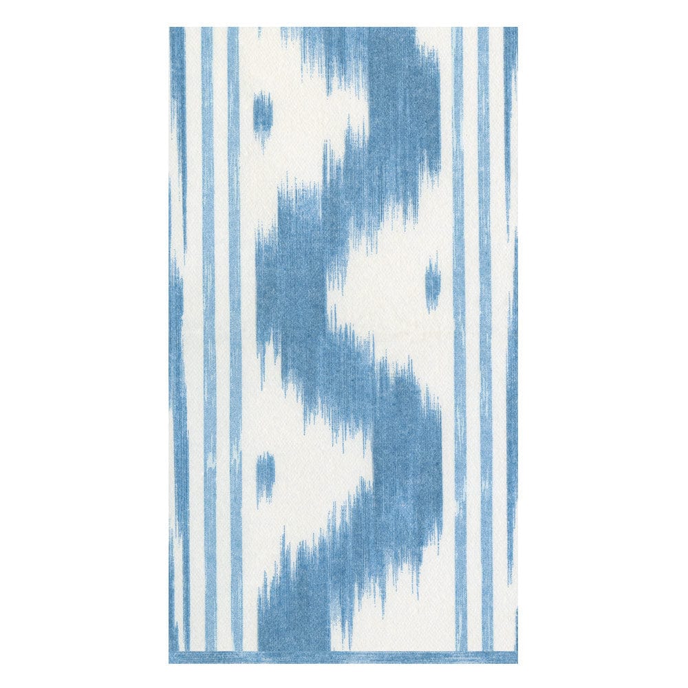 Caspari 18350 Toile De Nantes Blue-Paper Linen Napkins