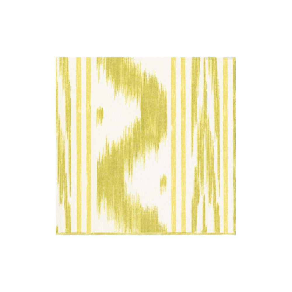 Caspari 18351 Toile De Nantes Yellow-Paper Linen Napkins