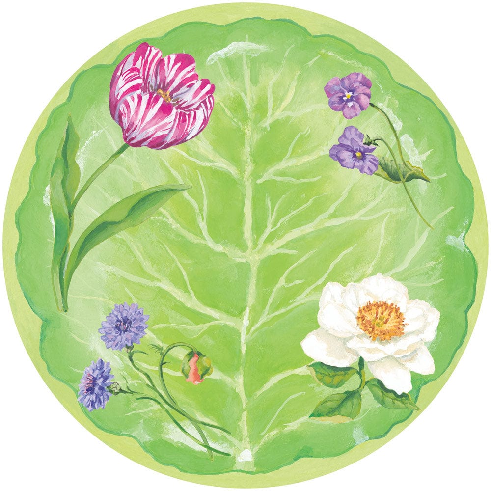 Caspari 18410 Floral Majolica Paper Goods