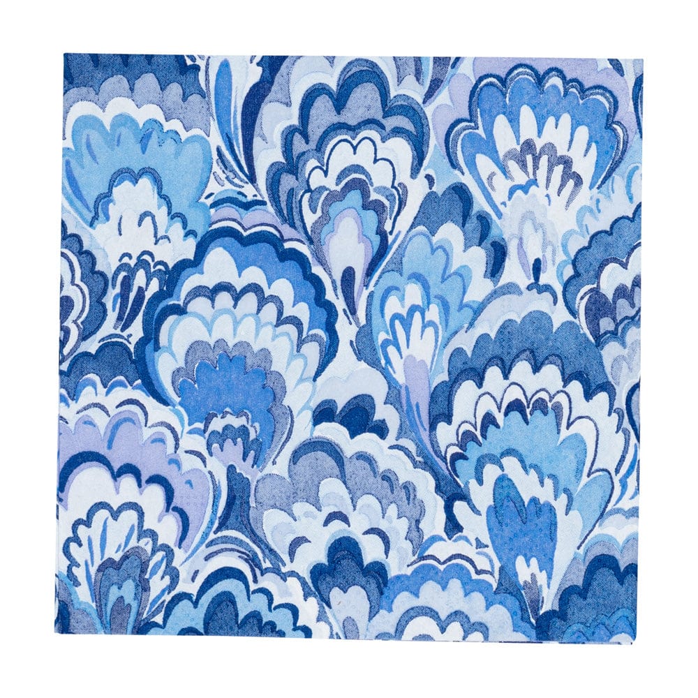 Caspari 18451 Marbled Ceramica Indigo Napkins