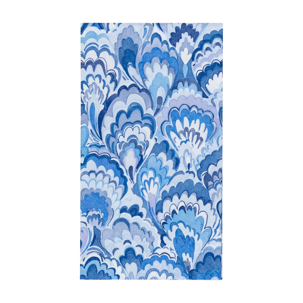Caspari 18451 Marbled Ceramica Indigo Napkins