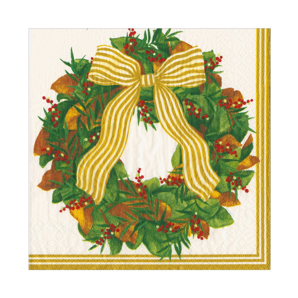 Caspari 18580 Magnolia Wreath Napkins