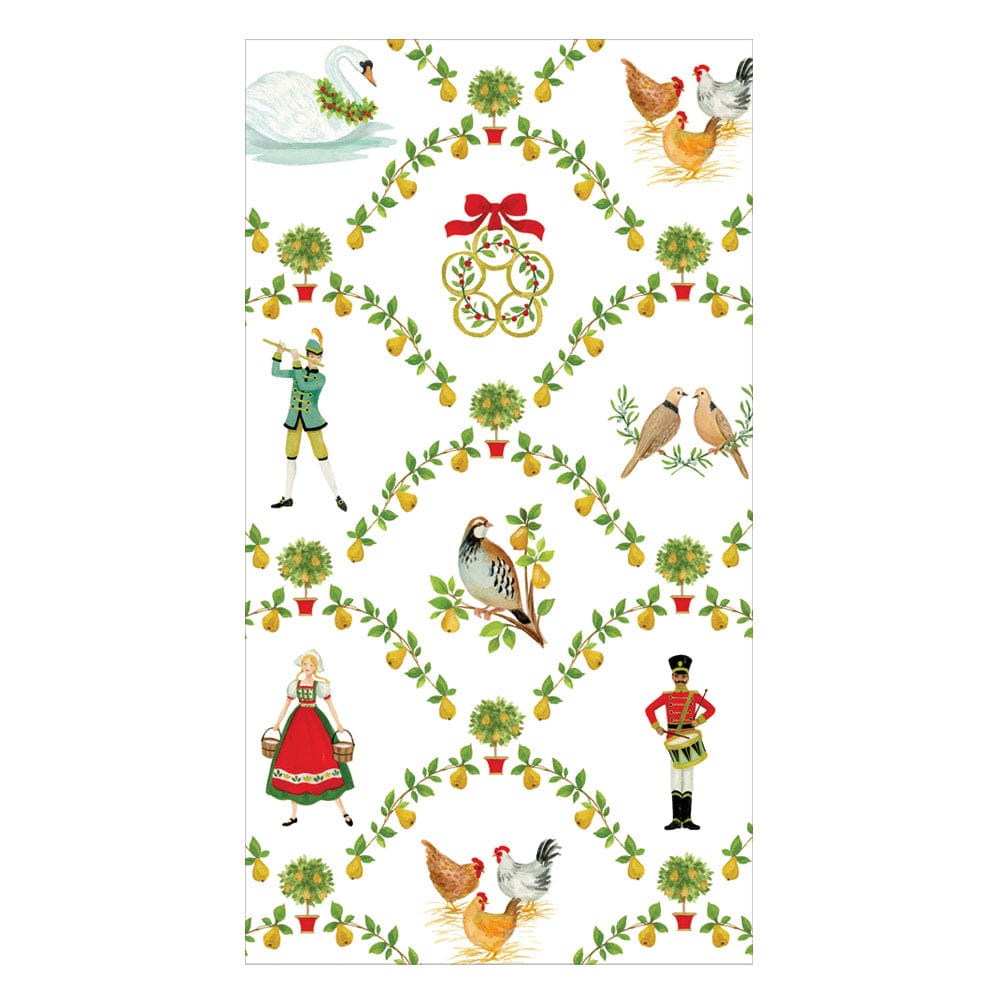 Caspari 18600 On The Twelfth Day Napkins
