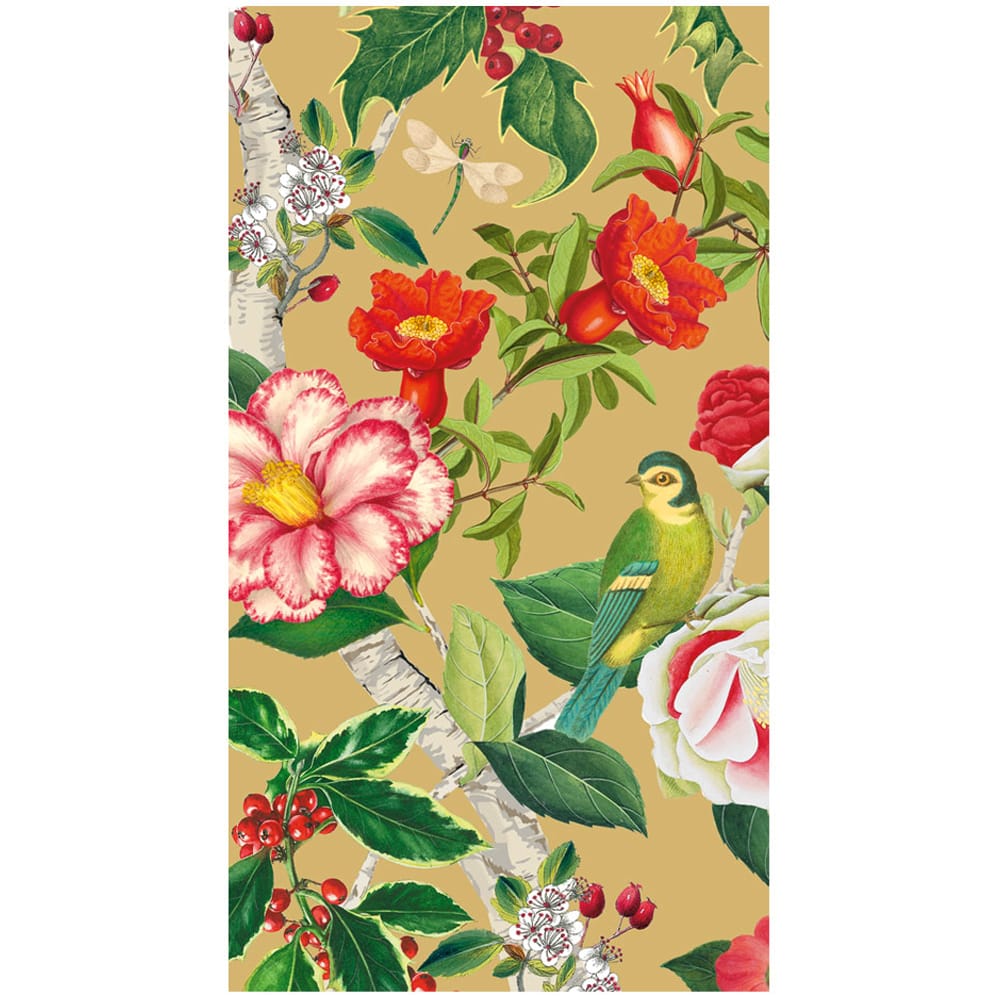 Caspari 18681 Christmas Chinoiserie Gold Napkins