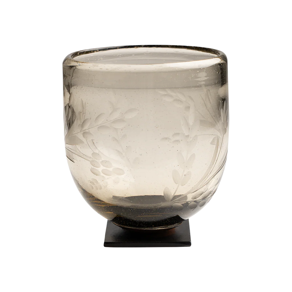 Jan Barboglio 1924CL Medici Votive w/Laurel Etched On Stand