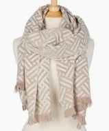 Two's Company 201265-20 Double Sided Scarf