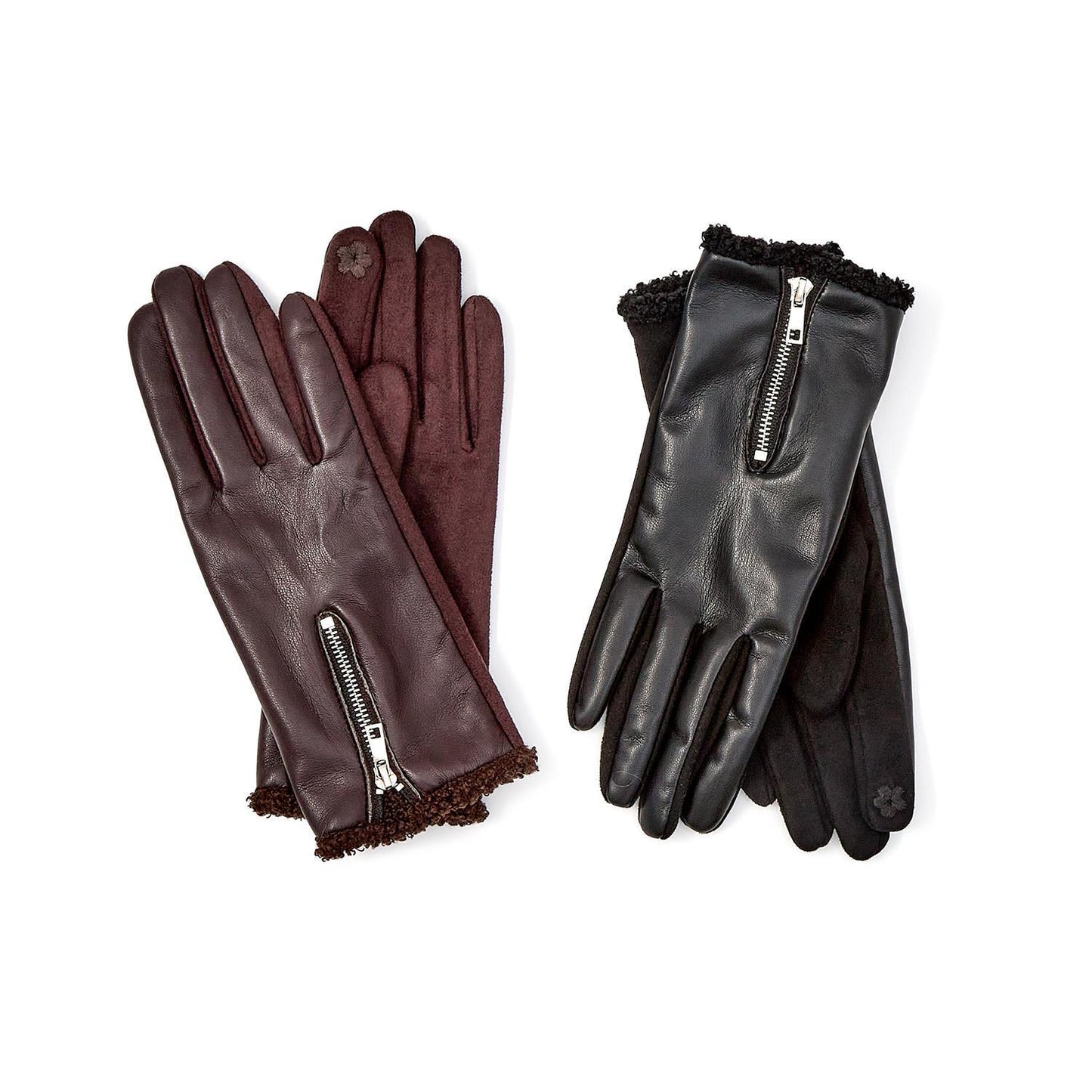 Two's Company 201268-20 Vegan Leather Glove