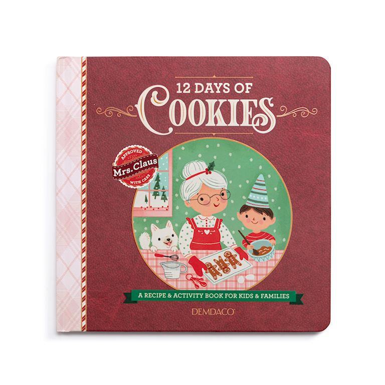 Demdaco 2020250012 Mrs. Claus 12 Days of Cookies Recipe Book