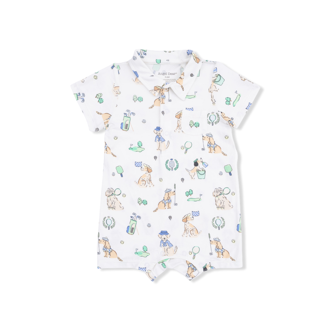 Angel Dear 35-S26-CCD Country Club Dogs Polo Shortie - Neutral