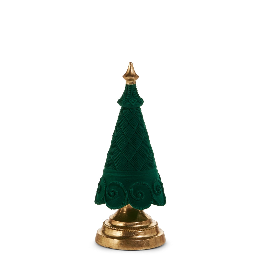 Raz Imports 4511698 Green Flocked Tree - 11.5"