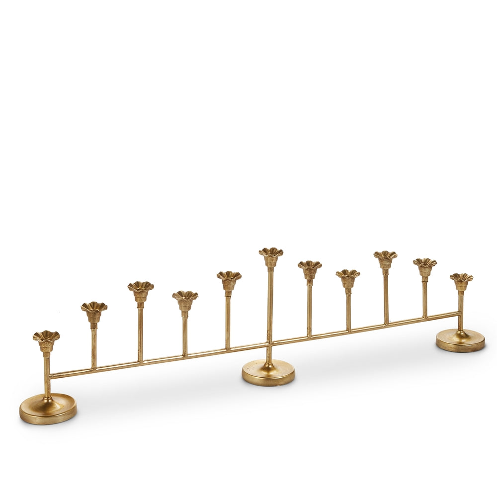 Raz Imports 4528027 Gold Candelabra - 28.75"