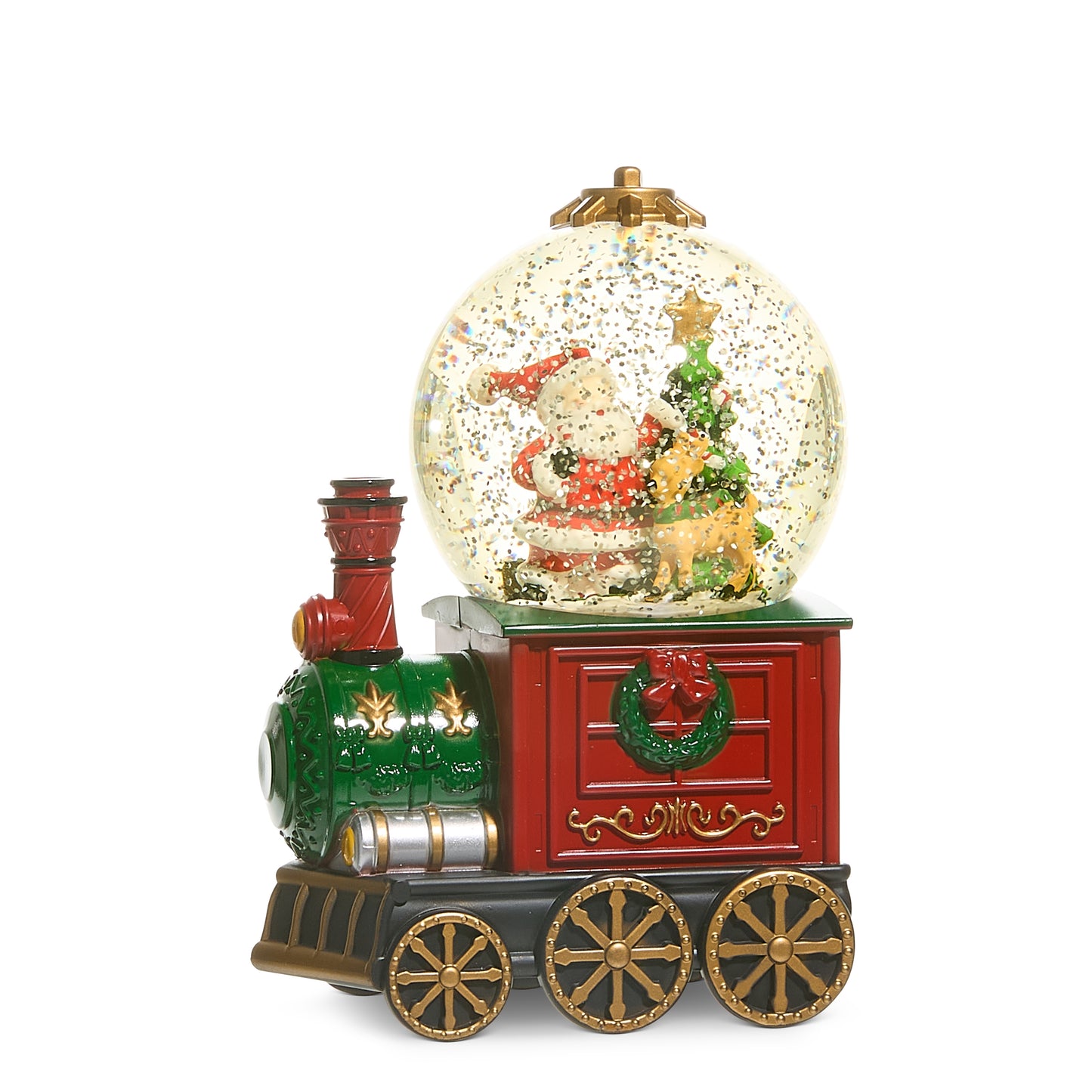 Raz Imports 4540519 Santa Train Water Globe - 7.5"