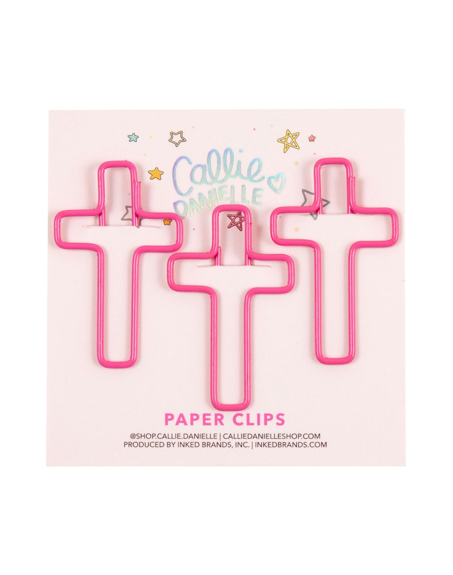 Callie Danielle 455972 Pink Cross Clips