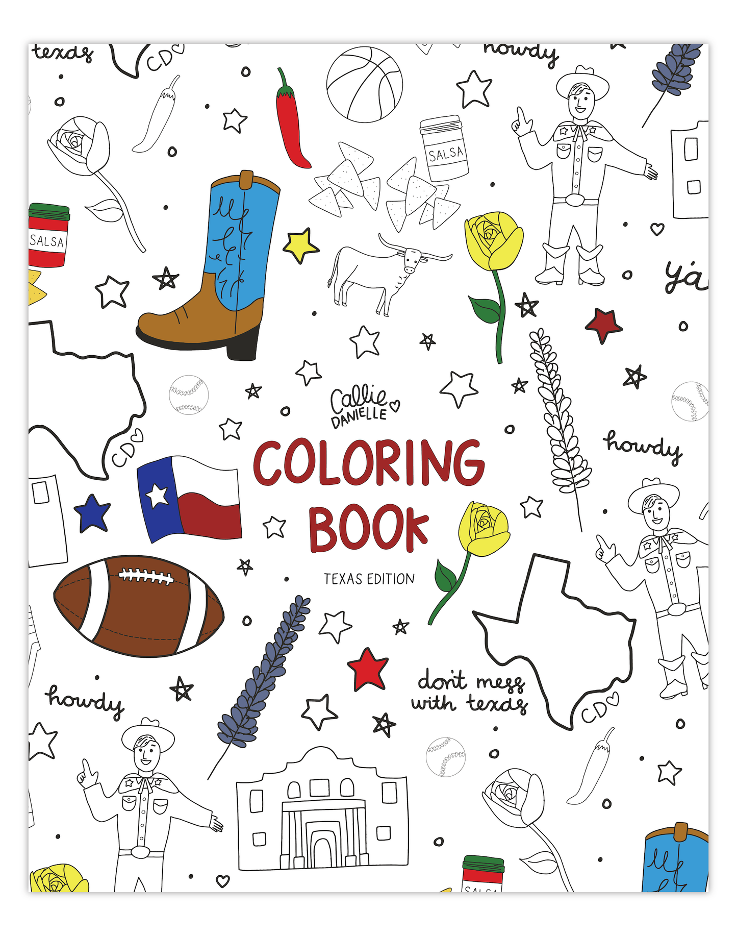 Callie Danielle 5243390 Texas Coloring Book