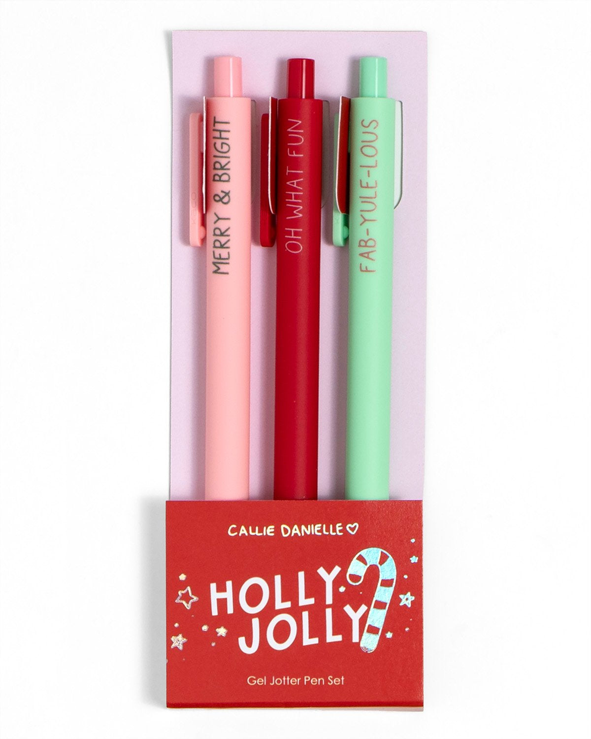 Callie Danielle 538559 Holly Jolly Christmas Gel Jotter Pen Set