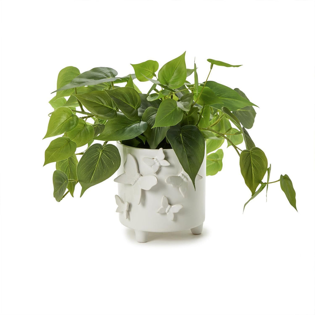 Two's Company 54956 Butterfly Footed Cachepot w/ Sculpted Butterflies
