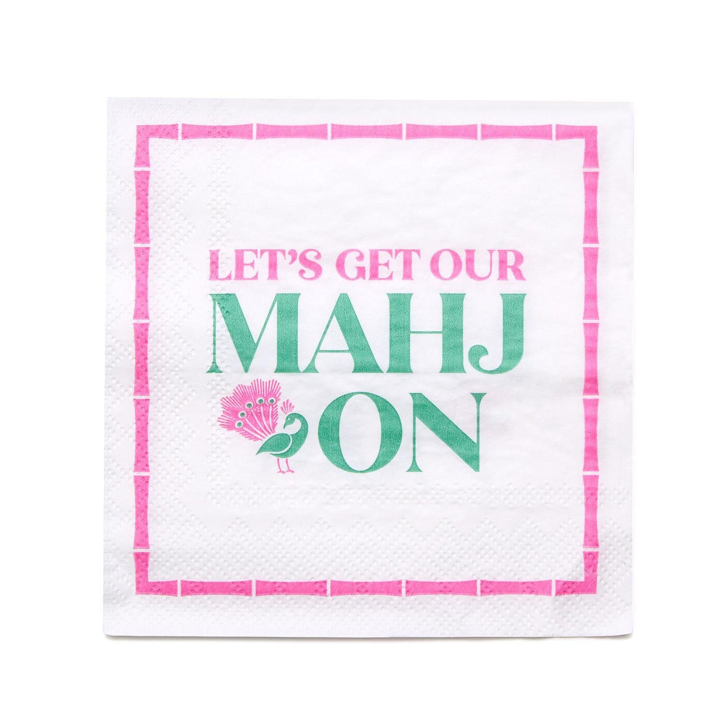 Two's Company 55186 Let's Get Our Mahj On Cocktail Napkins
