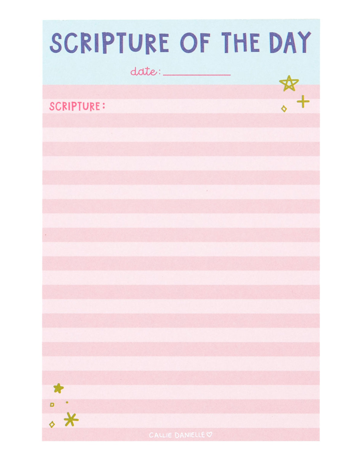 Callie Danielle 563131 Scripture Of The Day Notepad