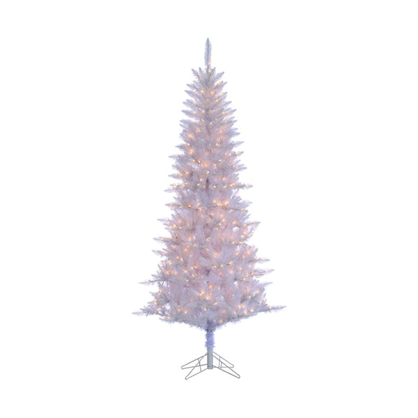 Gerson - White Pre-lit Christmas Tree 7.5 feet