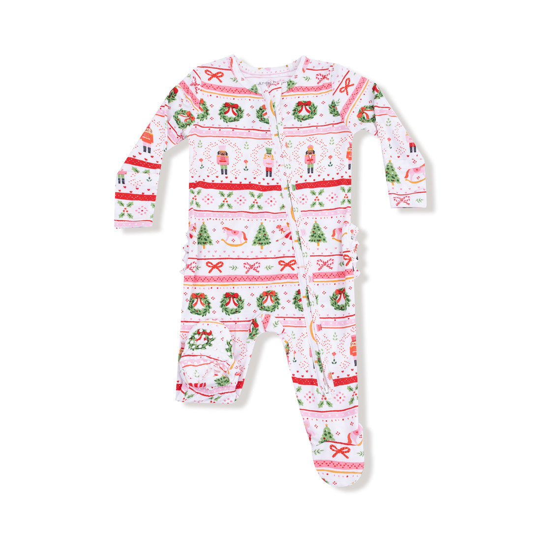 Angel Dear 653-F25-SPF3 Sugar Plum Fairy - Nutcracker Fair Isle - Pink - 3-6M