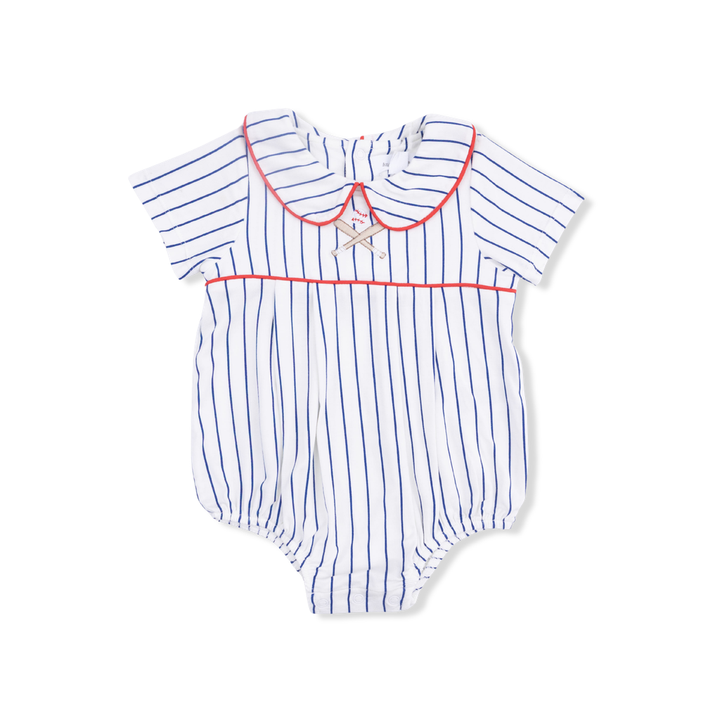 Angel Dear 657-S26-BST Baseball Stripe Classic Box Pleat Bubble
