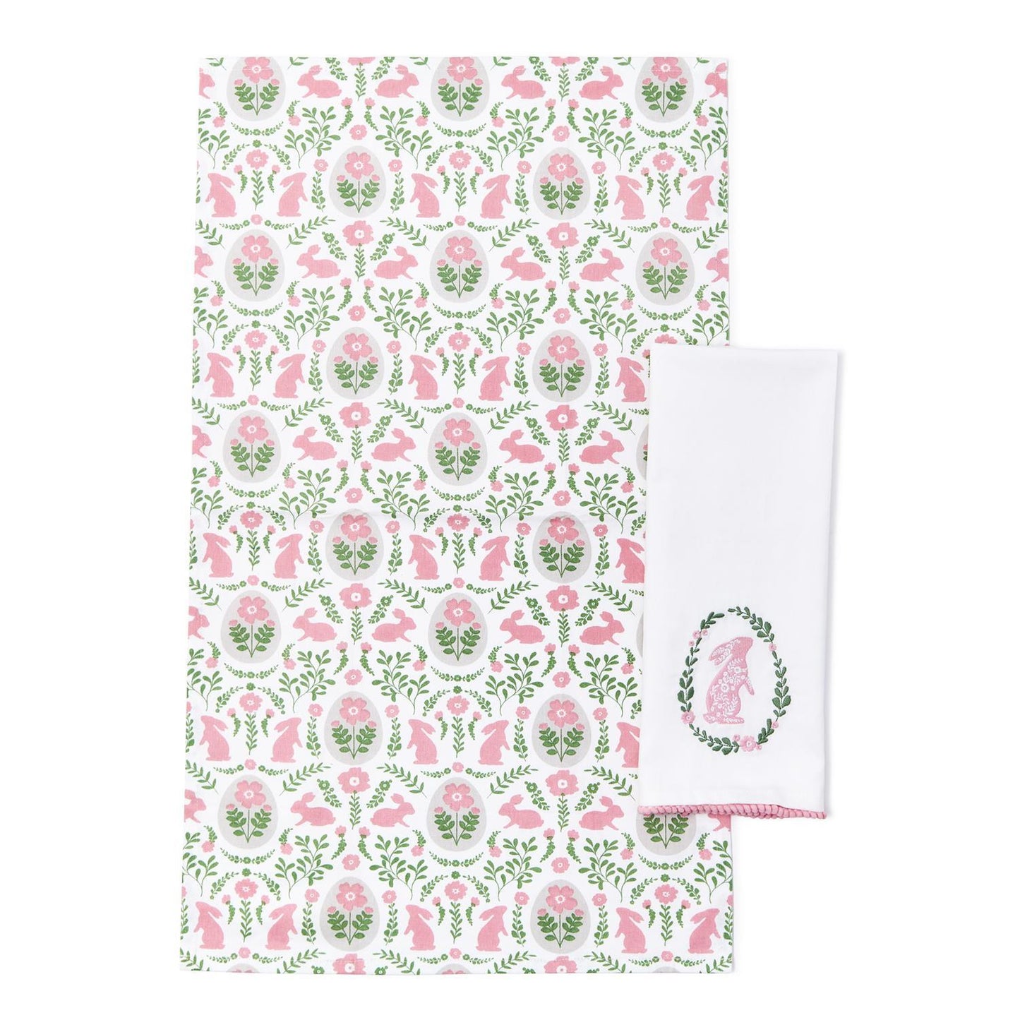 Two's Company 82513 Spring Soiree Set of 2 Towels 2 Styles