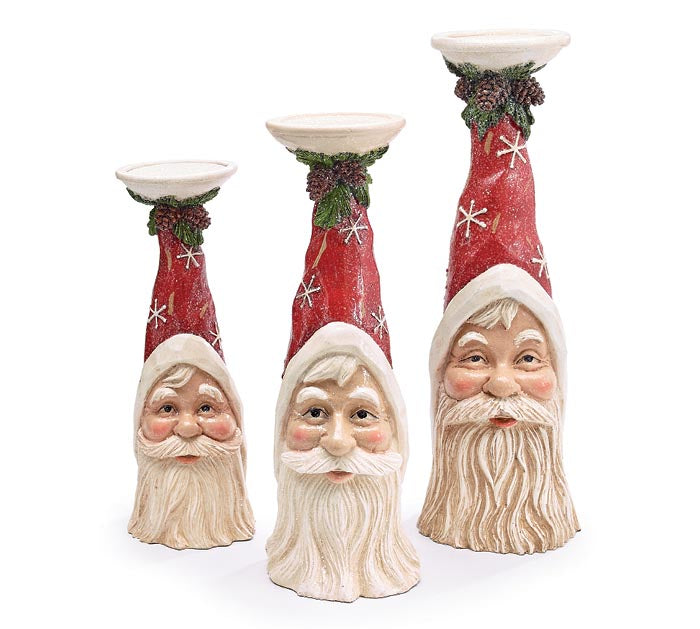 Burton & Burton 9719063 Santa Head Candleholder