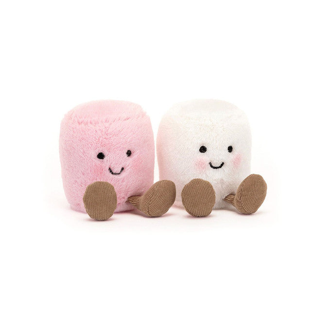 Jellycat A6MPW Amuseables Pink and White Marshmallows