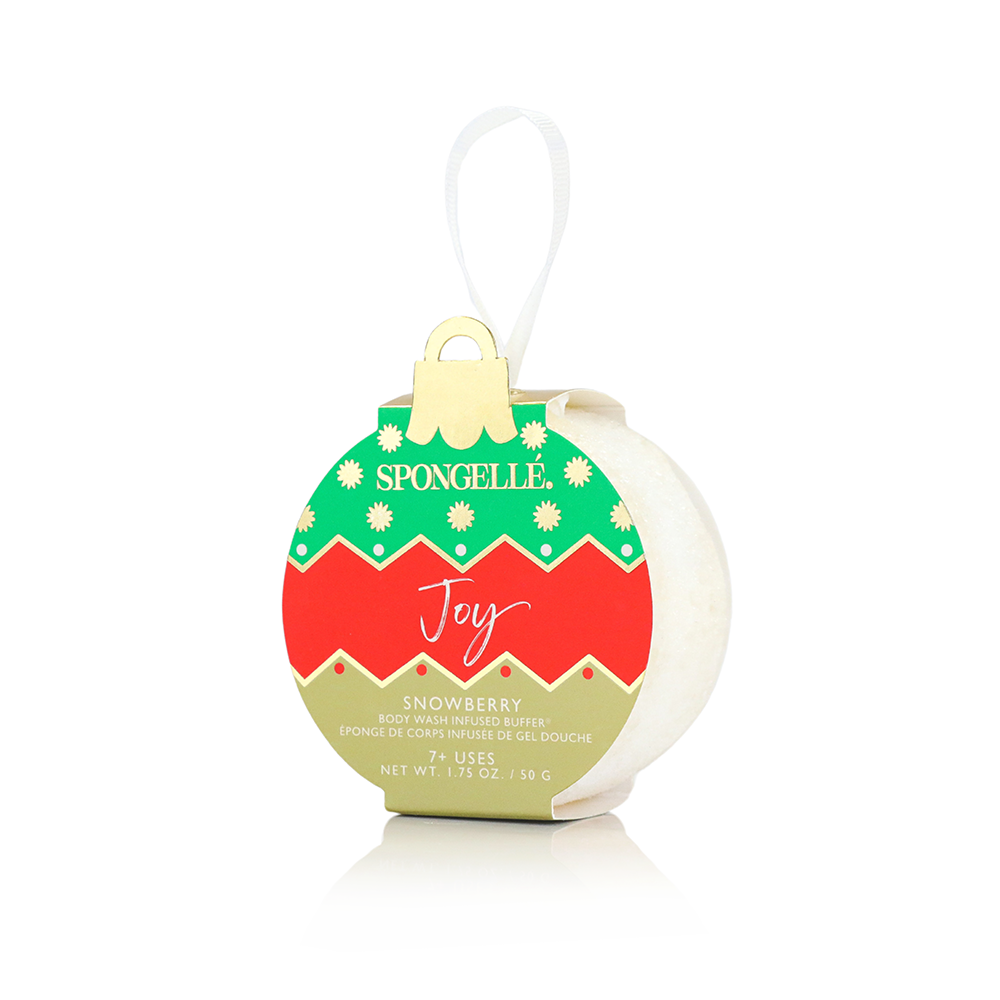 Spongelle AST-HOLOR-SB Joy Snowberry Holiday Ornament Buffer