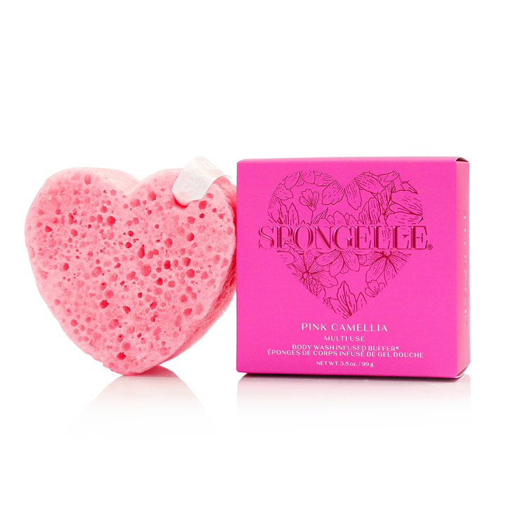 Spongelle Valentine Heart Shaped Body Wash Infused Buffer