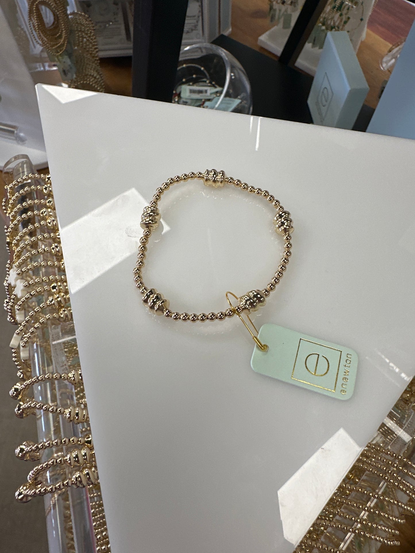 enewton BADG3G Admire Gold 3mm Bead Bracelet - Gold