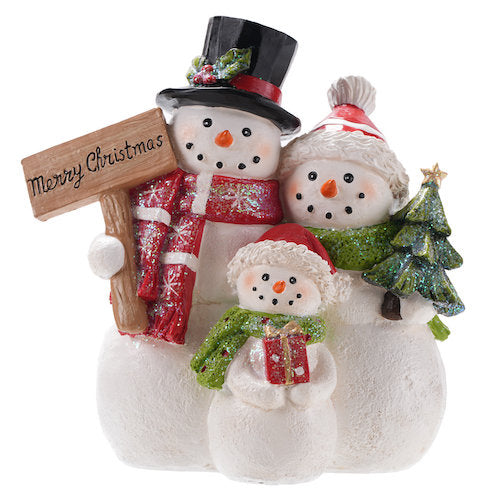Special T Imports C25105 Resin Snowman Family Figurine
