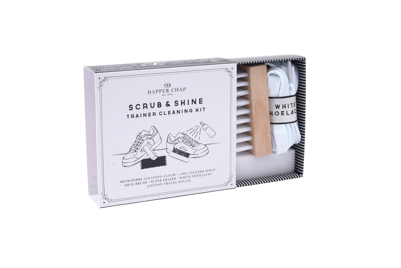 CGB Giftware GB03857 Dapper Chap Scrub Shine Trainer Shoe Cleaning Kit