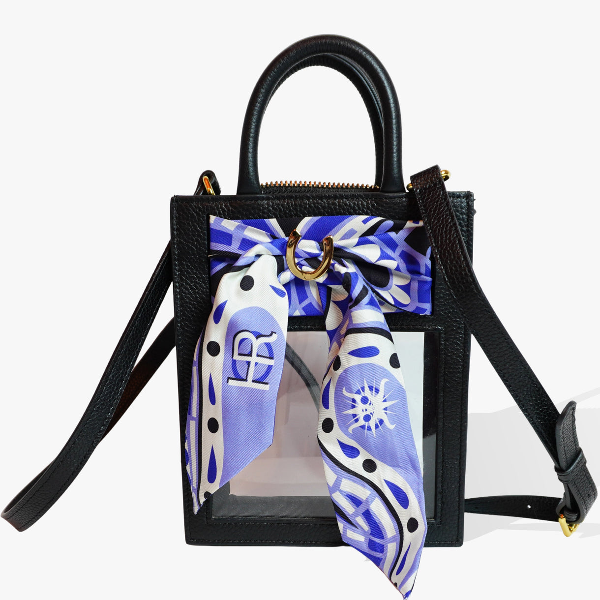 Hampton Road Designs HRD-8726 Mini Calista Clear Oyster & Paisley Purple Twilly