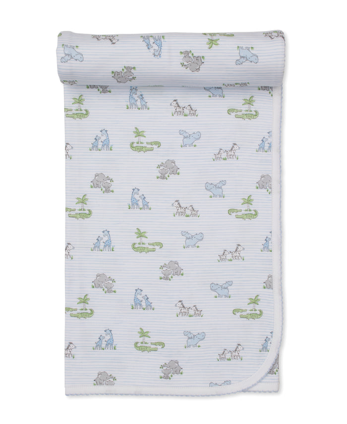 Kissy Kissy KB714059O Safari Party Blanket - Blue