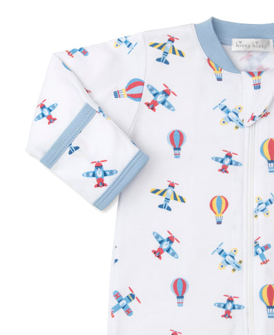 Kissy Kissy KBQ09871N Sky Traffic Footie With Zipper