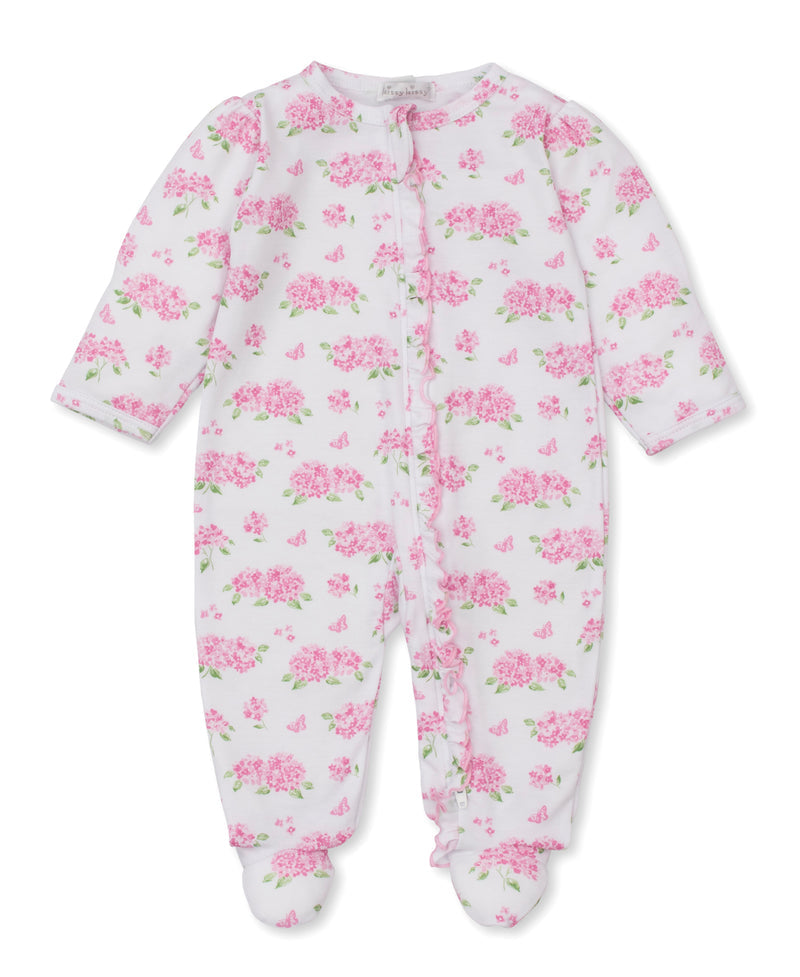 Kissy Kissy KGQ11616N Heavenly Hydrangea Zipper Footie - Pink