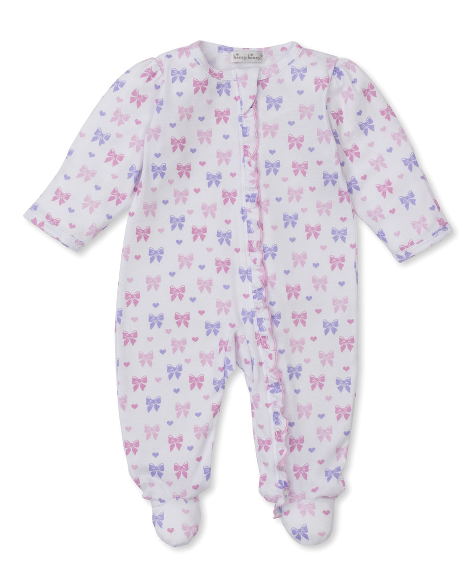 Kissy Kissy KGQ12719N Billowy Bows Zipper Footie