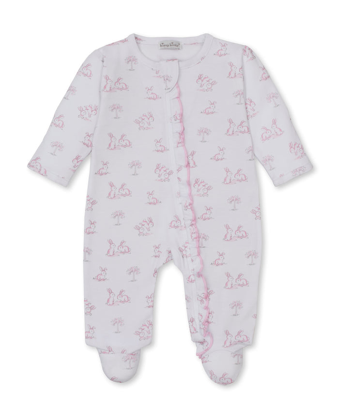 Kissy Kissy KGQ14198N Springtime Bunny Zippered Footie - Pink